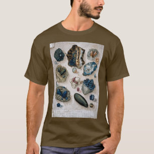 Antique Geological Scientific Crystals Gemstones L T-Shirt