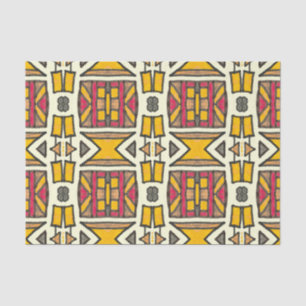 Antique Geometric Ethnic Primitive Pattern Tissue Paper