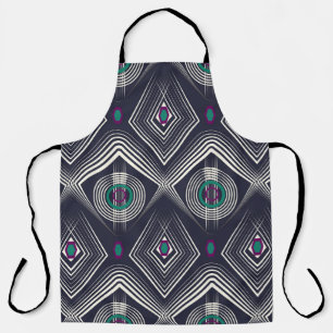 Antique Geometric Ornament, Stylish Texture. Apron