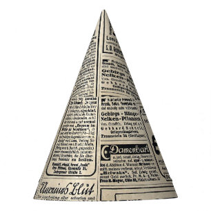 Antique German Newspaper Advertisements 1917 Party Hat