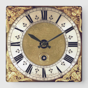 Antique Gilded Look Roman Numbers  Clock