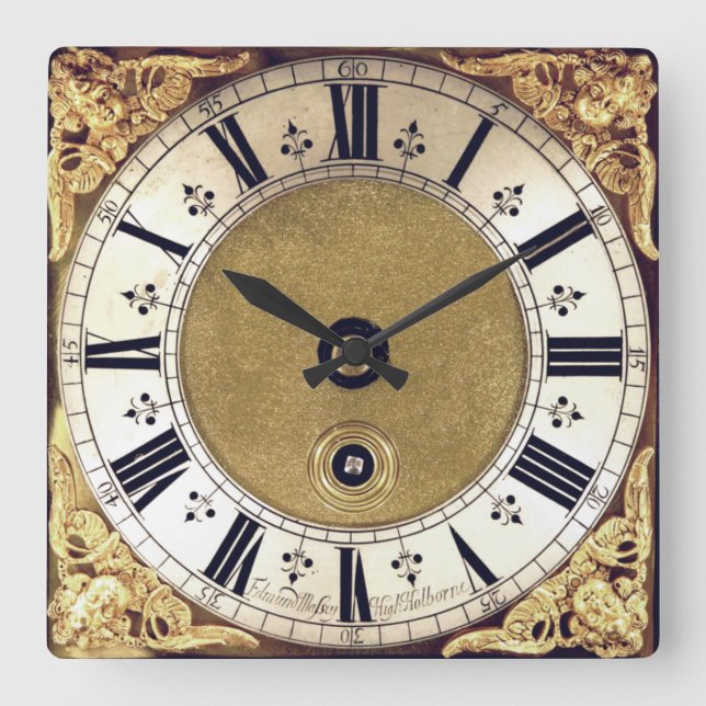 Antique Gilded Look Roman Numbers  Clock (Front)