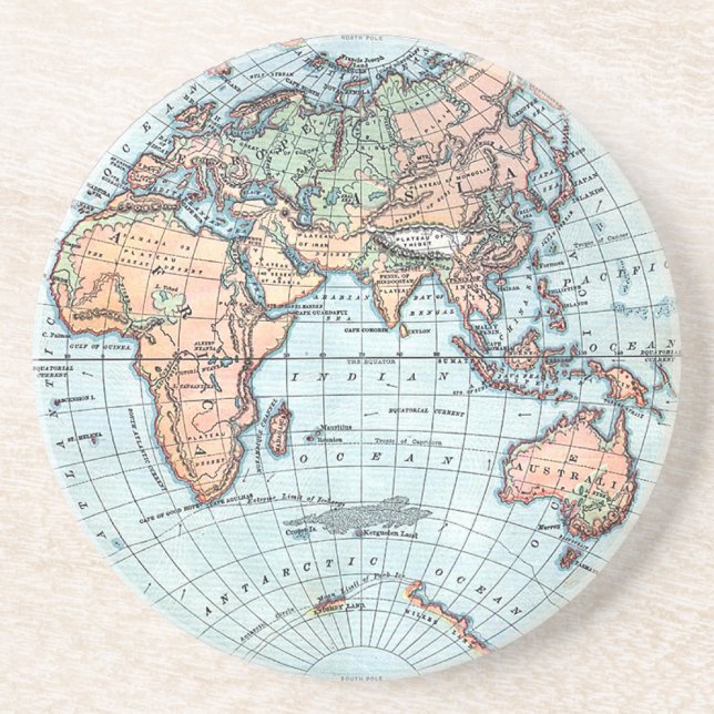 Antique Globe coasters (Front)