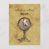 Antique Globe, Distressed BG RSVP