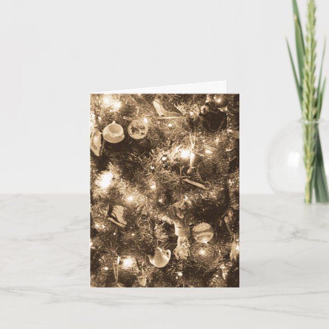 'Antique Glow' Holiday Card - Old-Fashioned (Front)