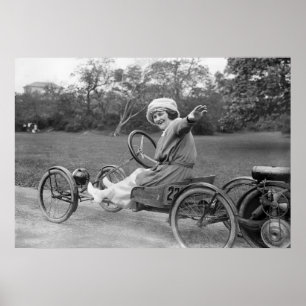 Antique Go Cart, early 1900s Poster