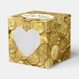 Antique Gold Coins Favour Box