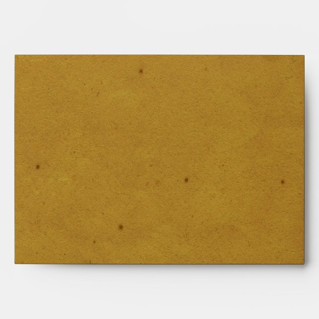 Antique Gold Diamond Harlequin Wedding Envelope (Front)