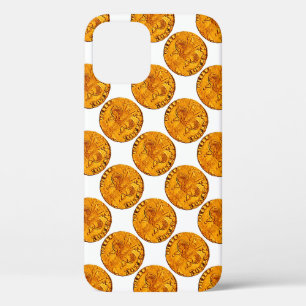 ANTIQUE GOLD FLORENTINE FORINT iPhone 12 CASE