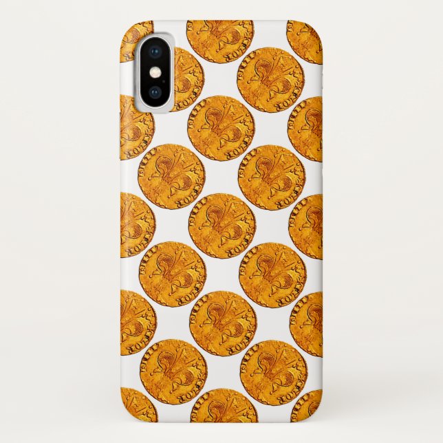 ANTIQUE GOLD FLORENTINE FORINT Case-Mate iPhone CASE (Back)
