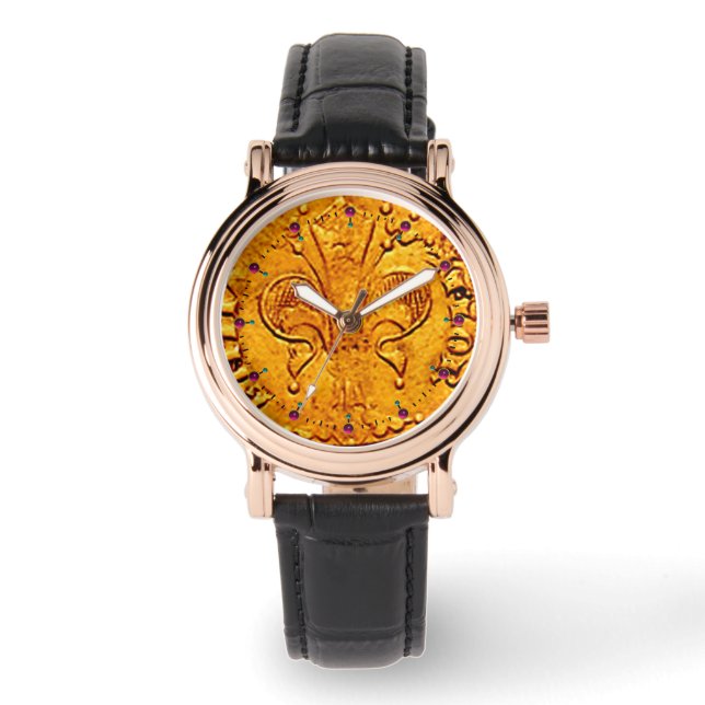 ANTIQUE GOLD FLORENTINE FORINT WATCH (Front)