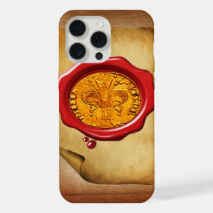 ANTIQUE GOLD FLORENTINE FORINT wax parchment iPhone 15 Pro Max Case