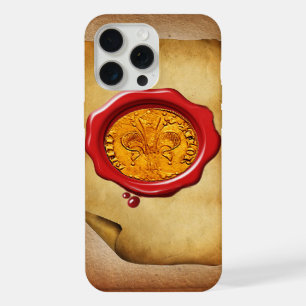 ANTIQUE GOLD FLORENTINE FORINT wax parchment iPhone 15 Pro Max Case