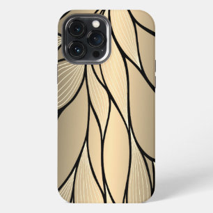 Antique Gold Leave Pattern iPhone 13 Pro Max Case