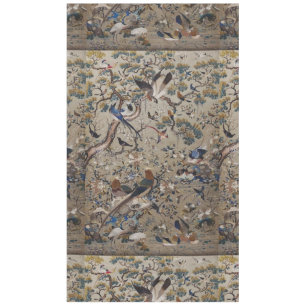 Antique,gold,silk,nature,Painting,asian,Birds,beau Tablecloth