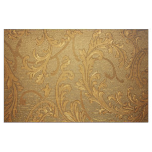 Antique,gold,vintage,damask,victorian,floral,chic Fabric