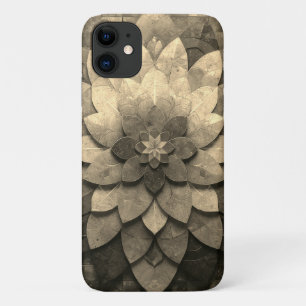 Antique Golden Mandala Art Textured Flower Case-Mate iPhone Case
