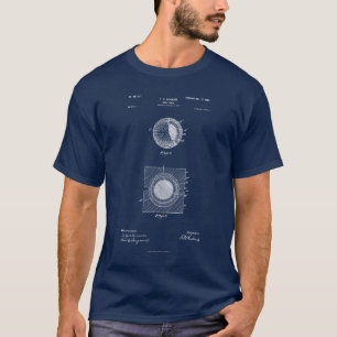 Antique Golf Ball 1902, Patent Drawing T-Shirt