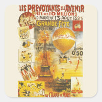Antique Grand Fete Fair Paris Poster