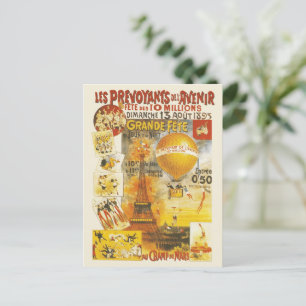Antique Grand Fete Fair Poster Postcard
