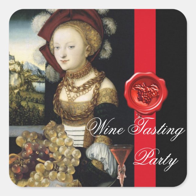ANTIQUE GRAPE VINEYARD WINE TASTING PARTY WAX SEAL (Front)