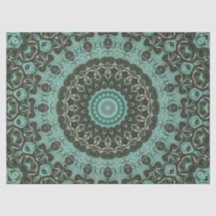 Antique Green Mandala Pattern Design Tissue Paper