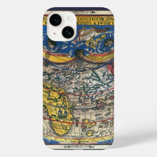Antique Heart Shaped World Map by Peter Apian 1520 Case-Mate iPhone 14 Case