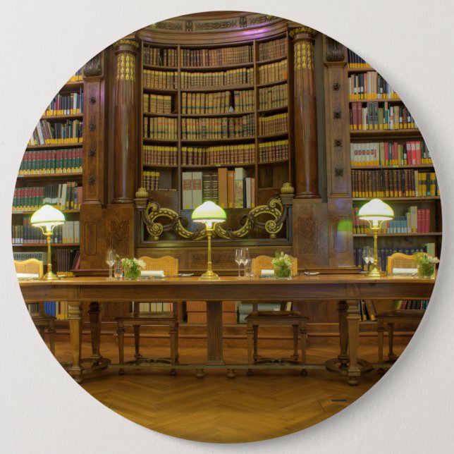 Antique Historical Library 6 Cm Round Badge (Front)