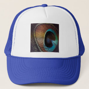 Antique Hues Peacock Feather Eye Trucker Hat