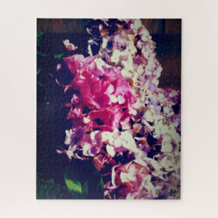 antique hydrangea love jigsaw puzzle
