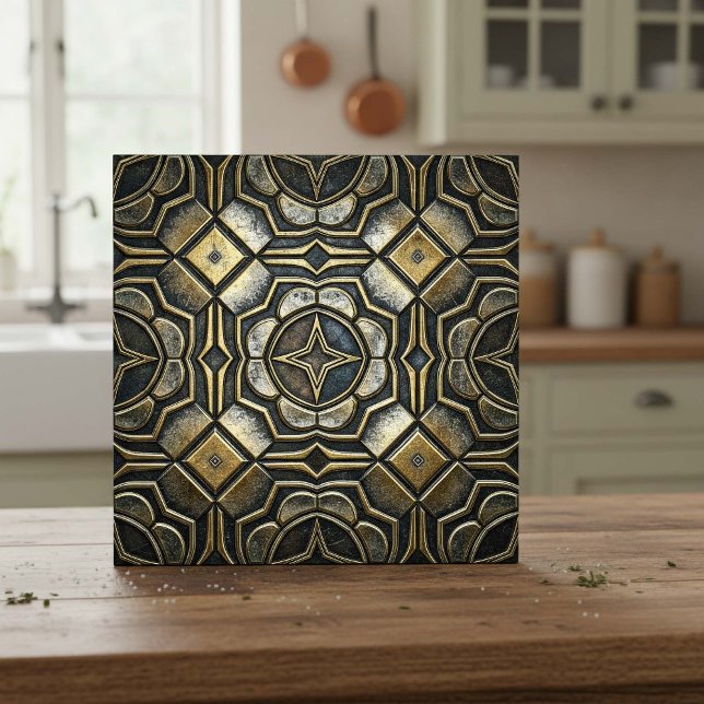 Antique Iron Industrial Geometric #10 ID1227 Tile (Creator Uploaded)