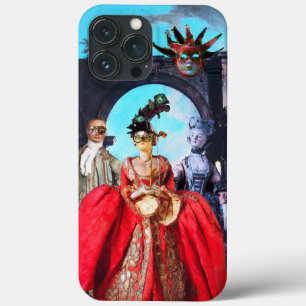 ANTIQUE ITALIAN PUPPETS AND MASKS MASQUERADE PARTY iPhone 13 PRO MAX CASE