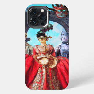 ANTIQUE ITALIAN PUPPETS AND MASKS MASQUERADE PARTY iPhone 13 PRO MAX CASE