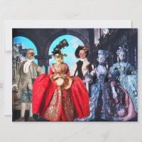 ANTIQUE ITALIAN PUPPETS MASQUERADE COSTUME PARTY