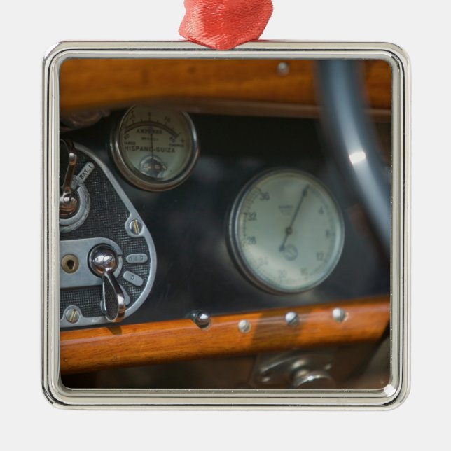 antique jaguar 2 metal tree decoration (Front)