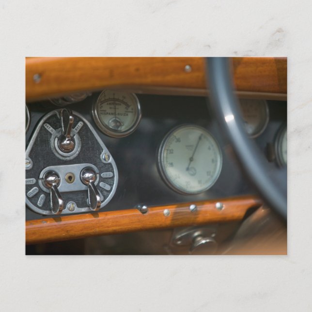 antique jaguar 2 postcard (Front)
