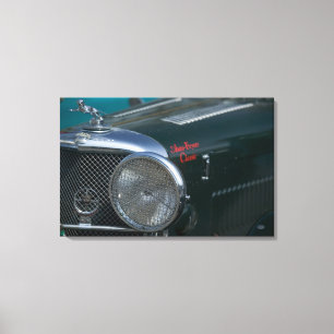 antique jaguar canvas print