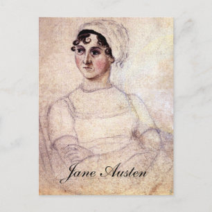 Antique Jane Austen Portrait Postcard