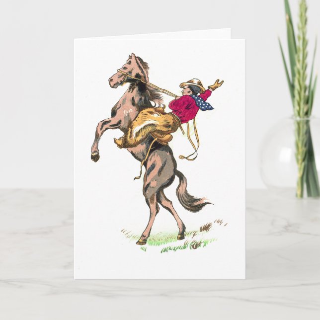 Antique Japanese Buckaroo 6 Card (Front)