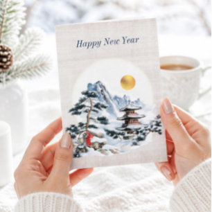 Antique Japanese New Year Holiday Card