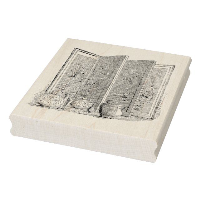 Antique Japanese Room Divider Rubber Art Stamp (Stamp)