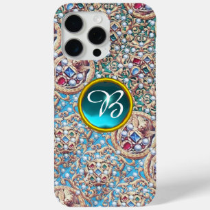 ANTIQUE JEWELS,GEMSTONES,PEARLS,ANGELS MONOGRAM iPhone 15 PRO MAX CASE
