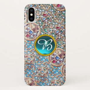 ANTIQUE JEWELS,GEMSTONES,PEARLS,ANGELS MONOGRAM Case-Mate iPhone CASE