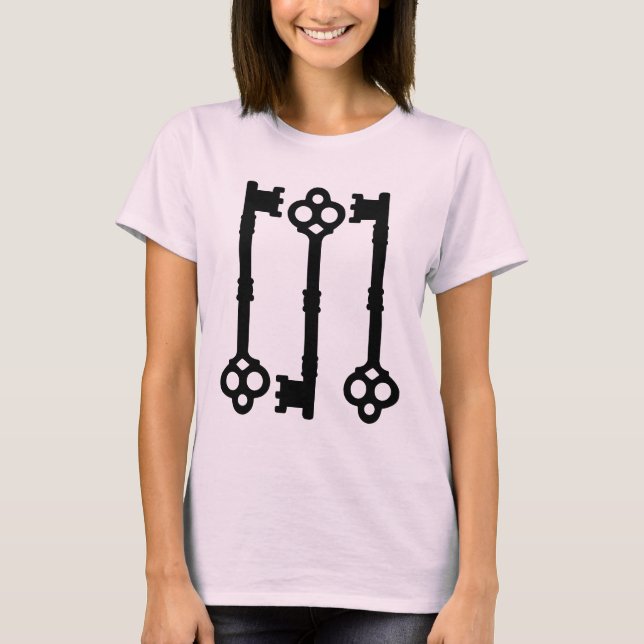 Antique keys cute gothic T-Shirt (Front)