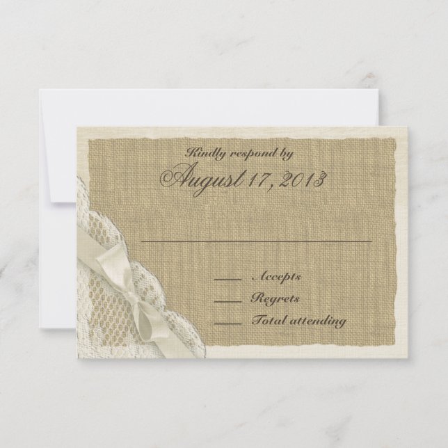 Antique Lace Country Response Card (Front)