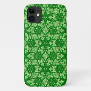 Antique lace - emerald and lime green Case-Mate iPhone case