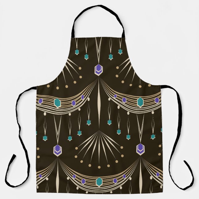 Antique lace, geometric seamless pattern. apron (Front)