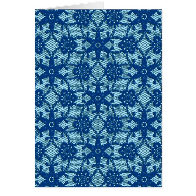 Antique lace - sapphire and pale blue (Front)
