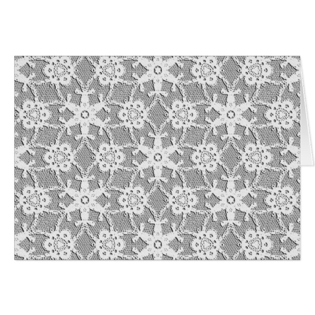 Antique lace - white and silver grey (Front Horizontal)