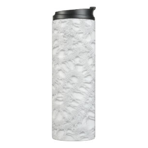 Antique Lacy Doily Thermal Tumbler